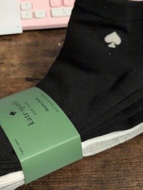 kate spade 6 Pr  Crew Socks - With Emblem